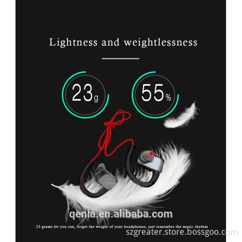 2017 Top quality ipx7 Waterproof sports Stereo Wireless bluetooth sport earphone for Swimming